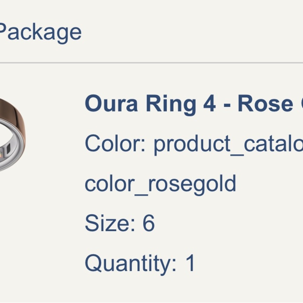 Rose Gold Oura Ring 4